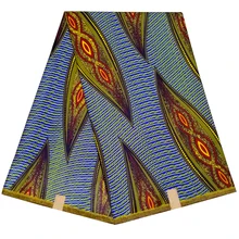 Анкара Diy воск настоящий голландский воск ткань Африка принты ткань полиэстер высокое качество шитье платье для леди материал 6 ярдов