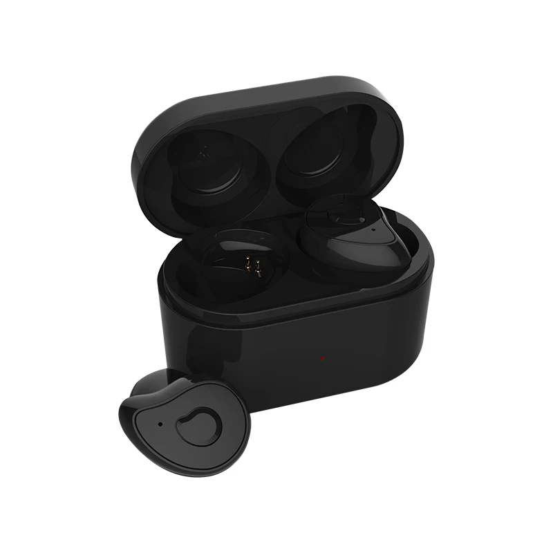 SE6 беспроводные Bluetooth TWS наушники 5,0 наушники мини Hi-Fi стерео телефон гарнитуры супер бас наушники с зарядной коробкой микрофон - Цвет: black