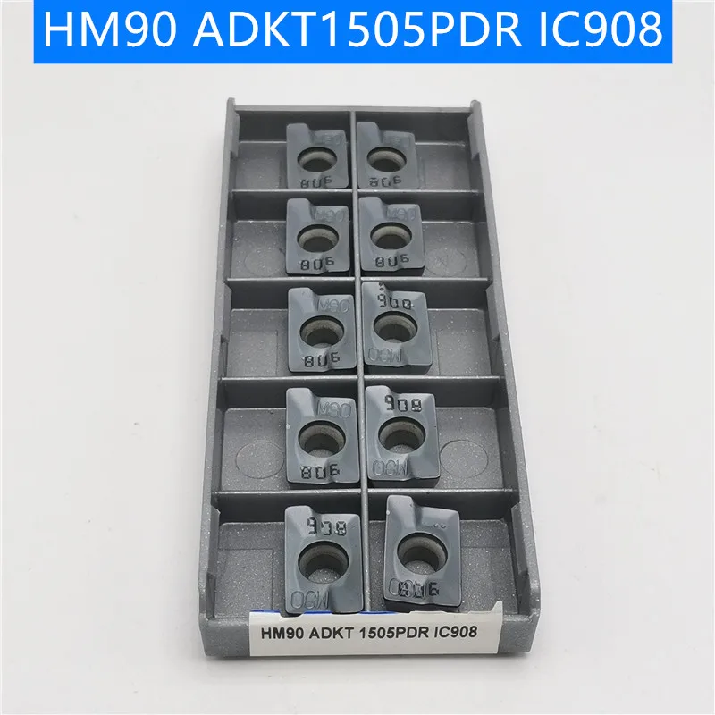 HM90 ADKT1505 PDR IC908 токарные инструменты твердосплавная вставка APKT1604 токарный резак инструмент CVD+ PVD токарная вставка фрезерный инструмент