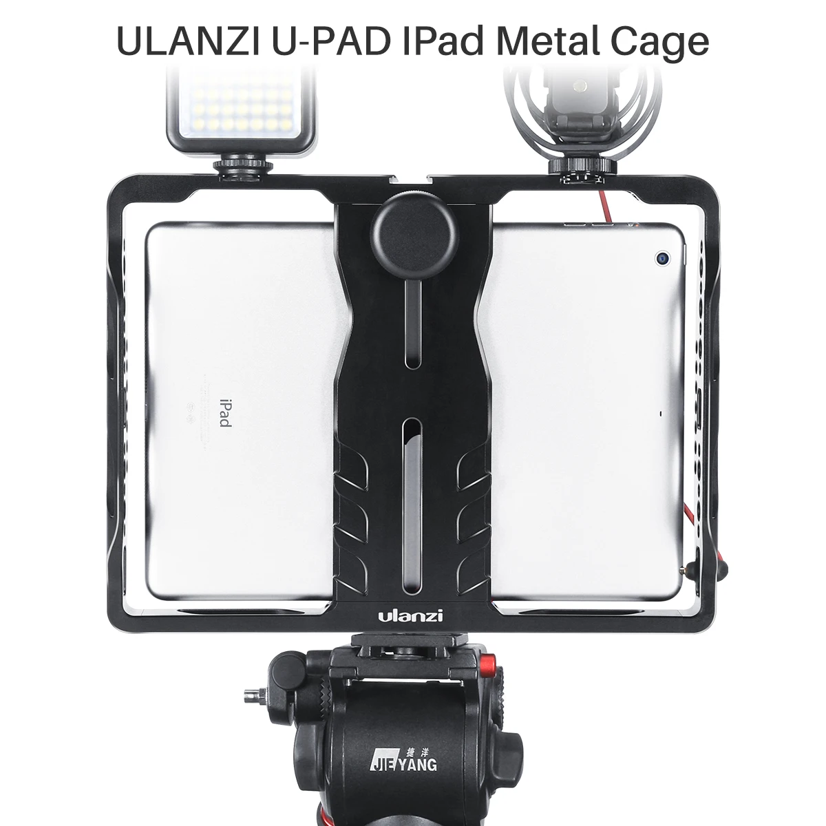 Металлический Чехол Ulanzi Vlog Filmmaking Rig для iPad Pro Air Mini с креплением для видеосъемки холодного башмака для микрофона светодиодный светильник