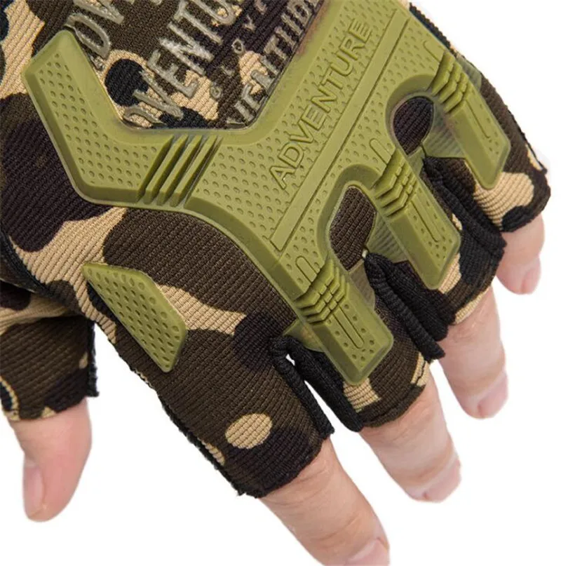 New Tactical Gloves Military Army Outdoor Sports Shooting Airsoft Bicycle Motorcross Hard Knuckle Half Finger Gloves Fingerless