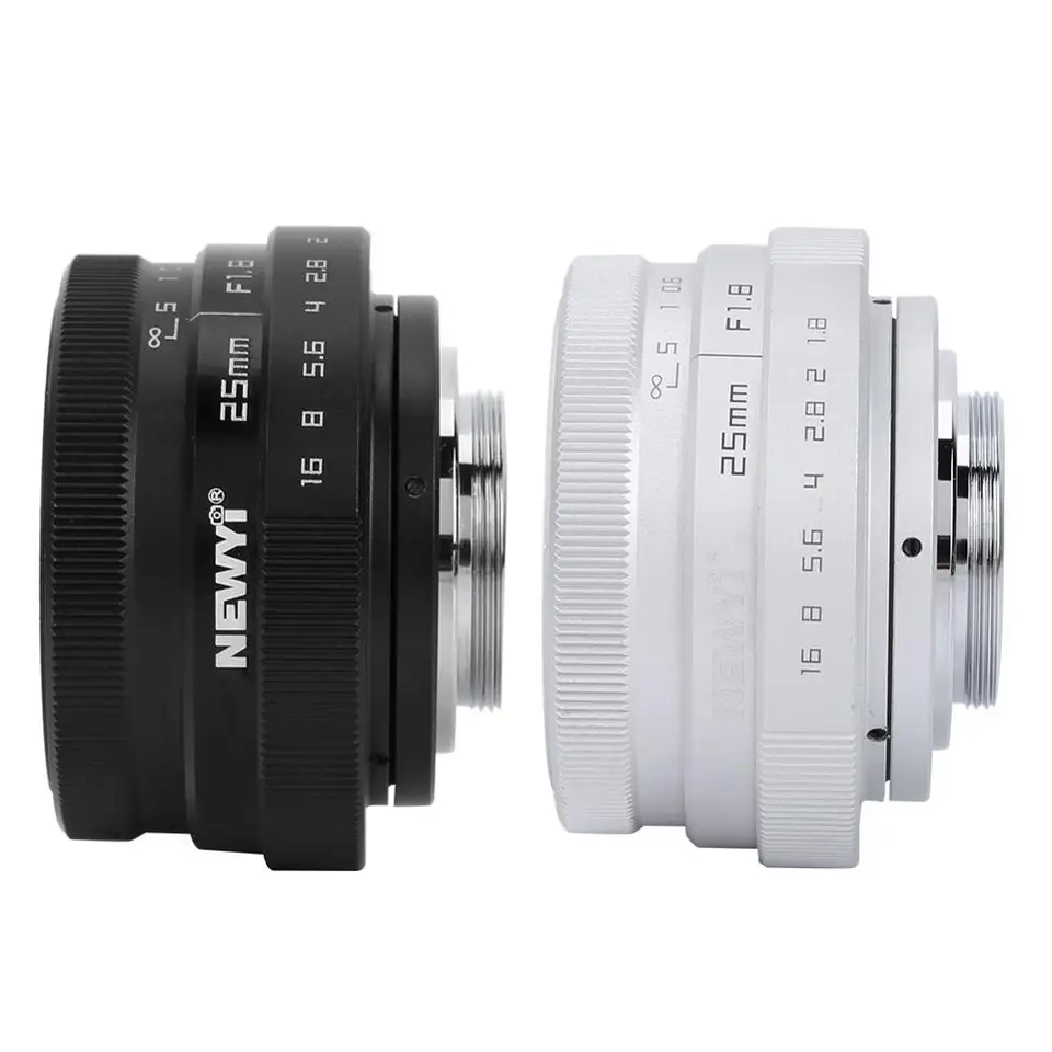 NEWYI 25mm F1.8 Mini CCTV C Mount Wide Angle Optical Lens for for