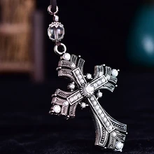 Автомобильный кулон Иисус Распятие крест украшения талисманы зеркало заднего вида Украшение подвесное Авто Декор Подарочный аксессуар для автомобиля