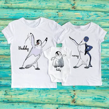 

Penguins Matching Shirts Daddy Shirt Penguin Mommy Shirt Penguin Baby Bodysuit Funny Family T-Shirts Family Matching Clothes
