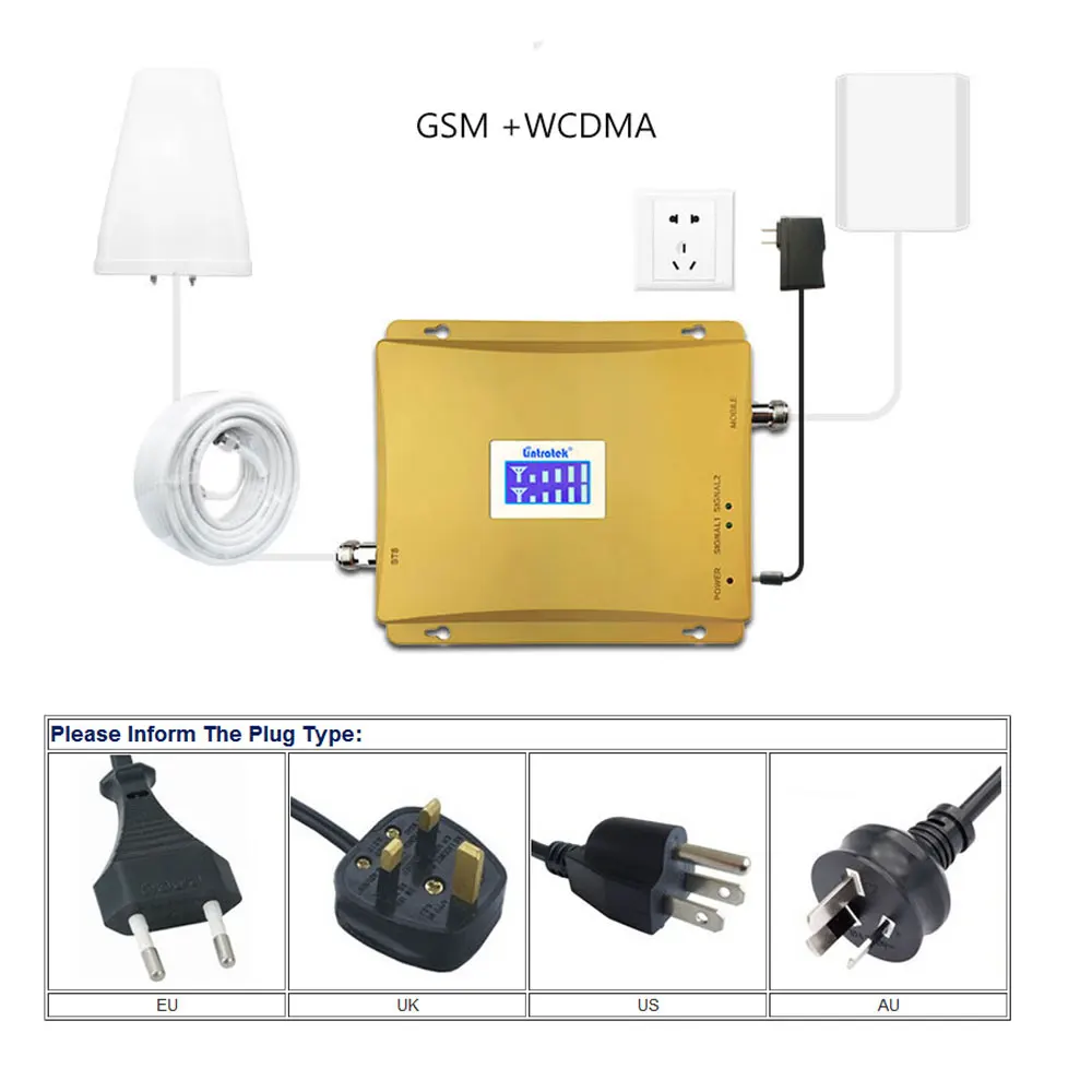 Lintratek 3g gsm900 повторитель GSM WCDMA 2100 усилитель сигнала сотового телефона 2g 3g сотовый голосовой интернет 2100 усилитель S55