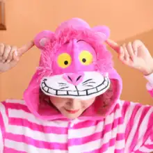 Новое поступление, осенняя Пижама, милый Чеширский кот, взрослые пижамы с животными для женщин, Мультяшные милые теплые пижамы для косплея