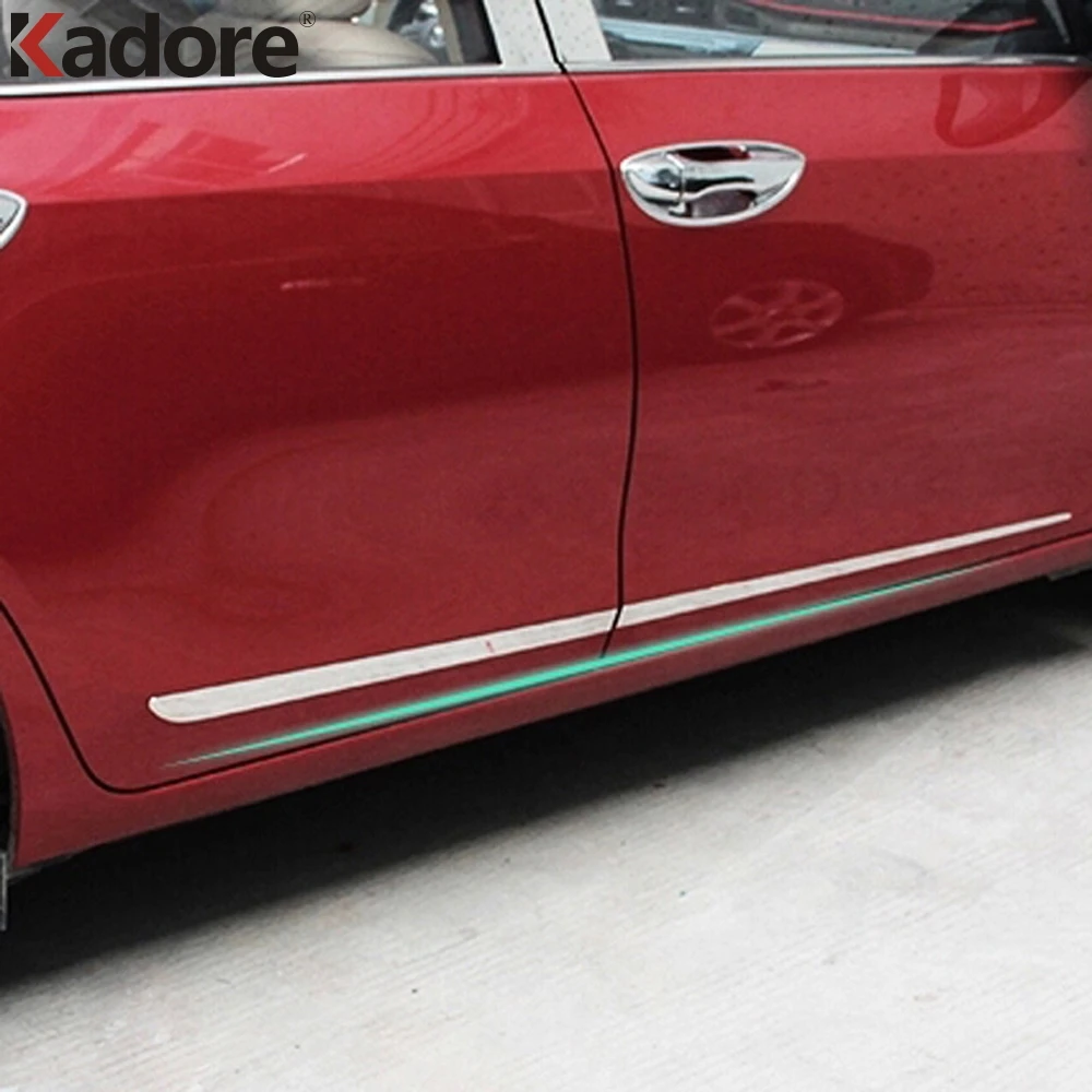 For Toyota Corolla 2014 2015 Stainless Steel Side Door Body Moldings