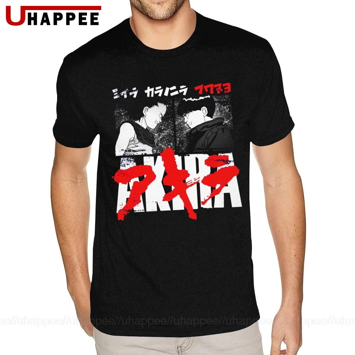 Мужская хлопковая футболка с коротким рукавом и круглым вырезом|Футболки| |