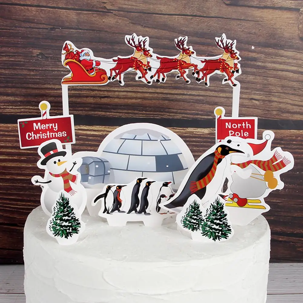 Высокое качество Рождество прочный мультфильм снеговик лося дерево нетоксичный