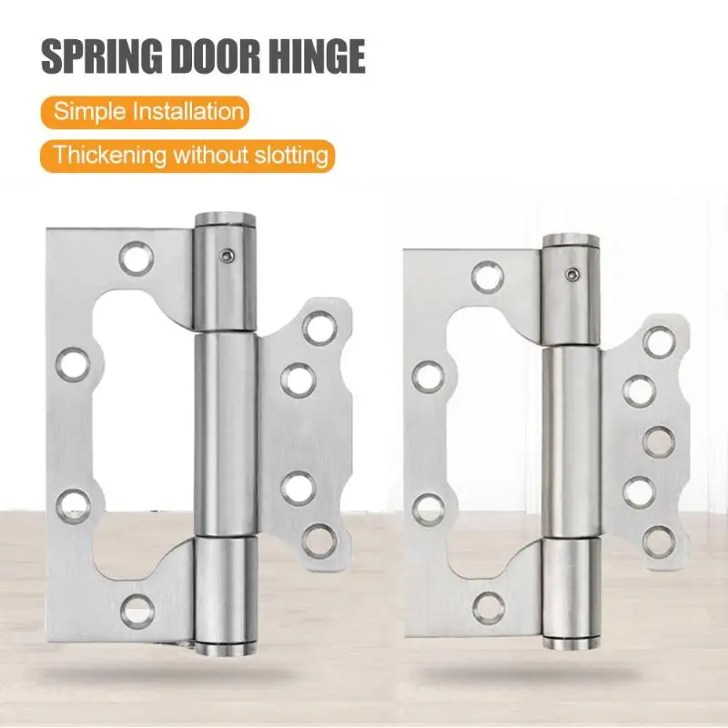 

2pcs Spring Damper Buffer Automatic Closing Stainless Steel Door Hinges