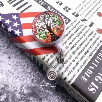 

New Arrivals Retractable Badge Reel Nurse Exhibiton ID Name Card Badge Holder Cute Clips Key Card Holder Belt Clips Keychain