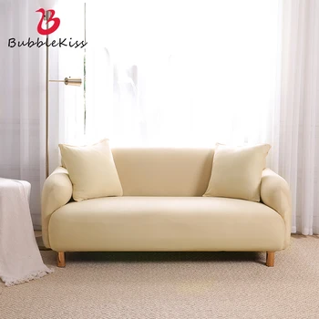 

Bubble Kiss 2020 Fashion Elastic Sofa Cover Solid Color Home Stretch Slipcovers L Shaped Modern Office Corner Sofa Cover