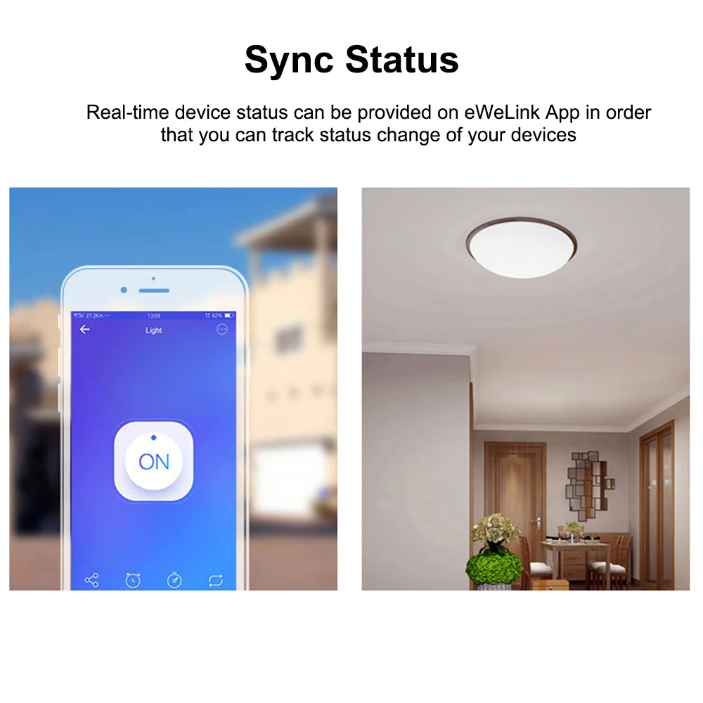 SONOFF RFR3 wifi умный RF переключатель управления для Alexa Google Home голосовое приложение управление таймером расписание 10A/2200 Вт беспроводной пульт дистанционного управления