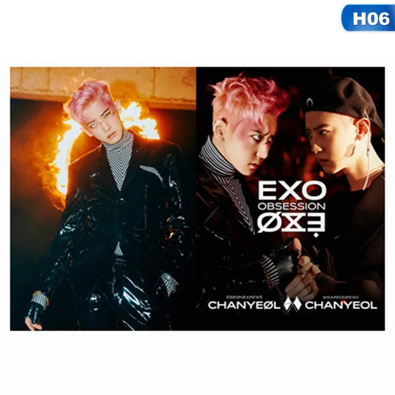 1 шт. KPOP EXO альбом OBSESSION мини дневник записная книжка канцелярская книга блокнот s Пишущие принадлежности вентилятор подарок