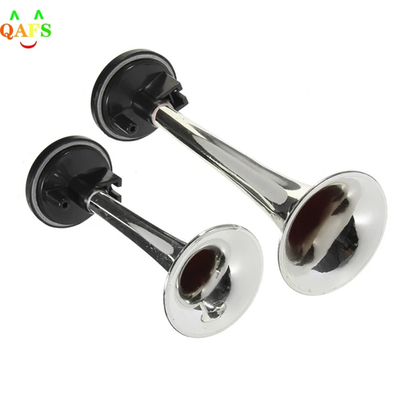 2PCS Universal Train Car Truck Boat Dual Air Horn Trumpet Super Loud
