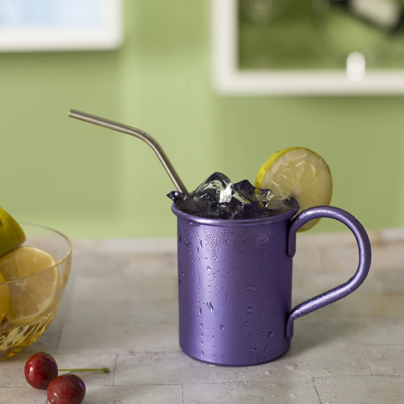 Supply multi colored aluminum mule mug wholesale anodized coffee cup