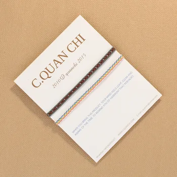 

C.QUAN CHI 2PCS Colorful Friendship Bracelets Hand Weave String Strand Bracelets Ethnic Cuff Wristband 2020（06F）