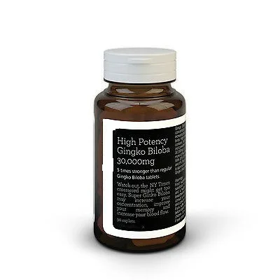 

Ginkgo Biloba 30,000mg batch of 3 months - 5 times + powerful than other products