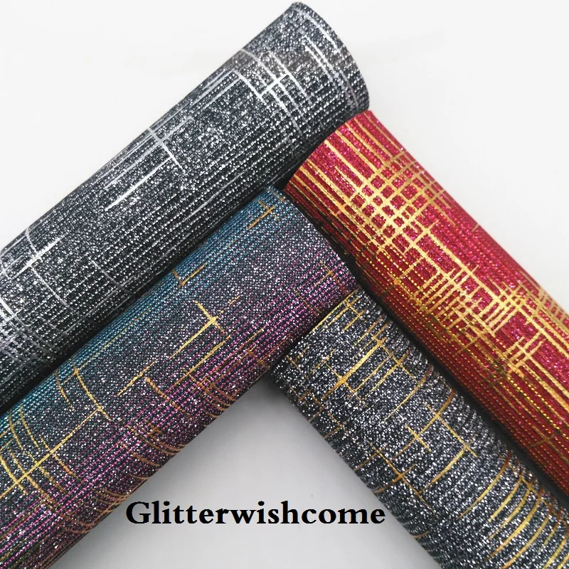 Ткань Glitterwishcome 21x29 см Размер A4 синтетическая кожа меняющая цвет сетка блестящая