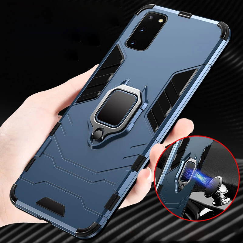 Чехол для Samsung Galaxy S20 S 20 Ультратонкий чехол с магнитным держателем Силиконовый