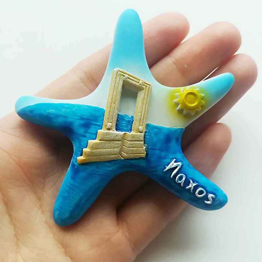 Личи в виде морской звезды магнит на холодильник в форме Творческий 3D холодильник Island магнит путешествия Сувениры дома Кухня наклейки на холодильник