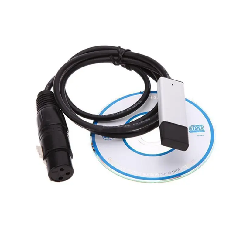 Горячая DMX512 USB к DMX интерфейсный адаптер ПК СВЕТОДИОДНЫЙ Контроллер освещения сцены