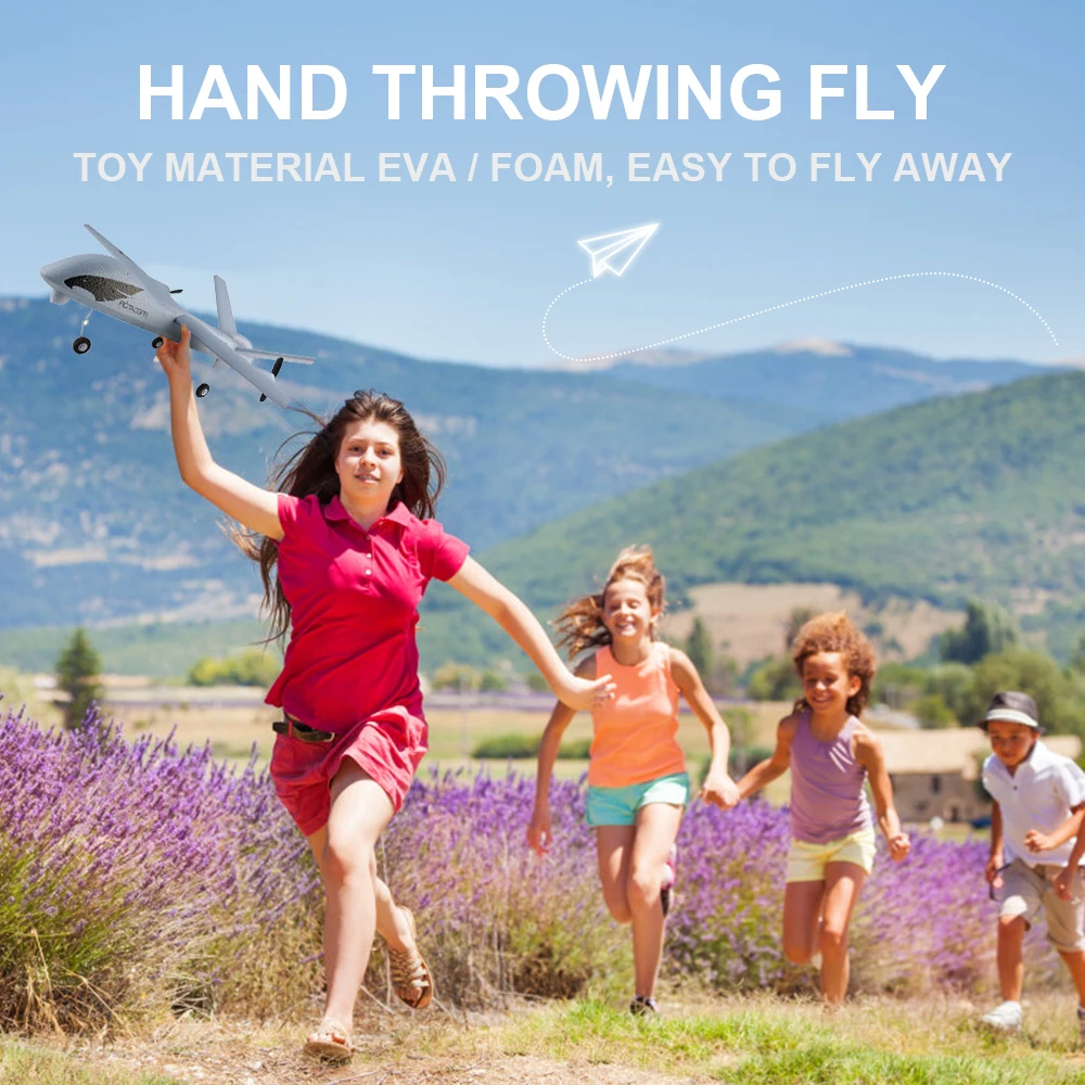 Flying Model Gliders RC Plane 2.4G 2CH Predator Z51 Remote Control RC Airplane Wingspan Foam Hand Throwing Glider Toy Planes