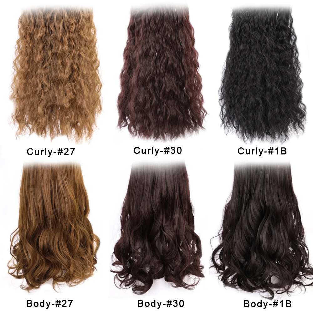 22inch Long Wave Baseball Cap Hair Wig Synthetic Cap Wig Hair Extension Naturally Connect Adjustable for Women Party Use