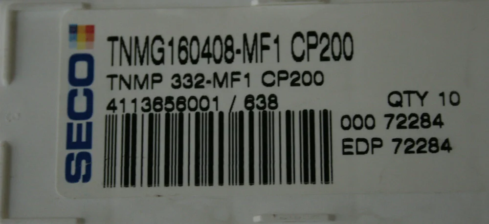 10 шт. вставки карбида TNMG160408-MF1 CP200