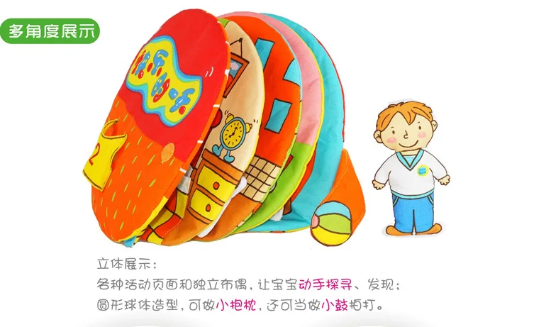 Lalababy Младенцы стерео тканевая книга обучающая игрушка раннее образование счастливое