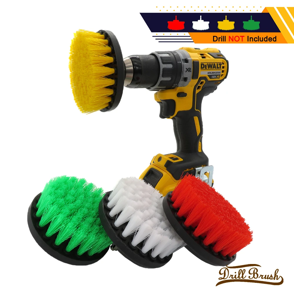 1pc 5 Soft Drill Brush Attachment Cleaning Drill Brushes Car