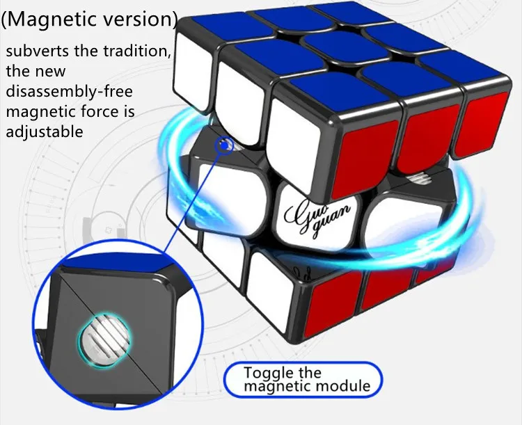 3*3*3 Нео-Кубы magic profissional Непоседа куб cubo magico игра IQ антистресс магнитная головоломка на скорость casse tete взрослый для маленьких мальчиков