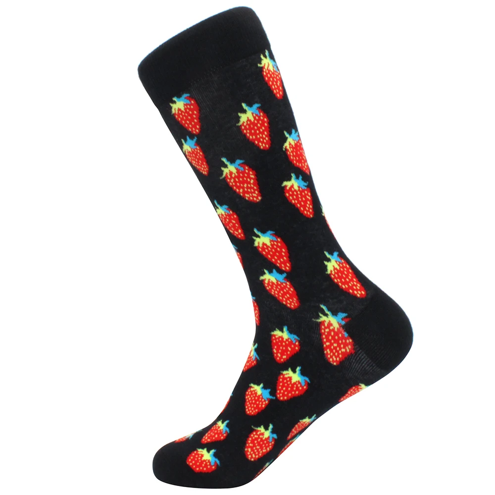 Vibrant Cartoon Cotton Crew Socks - Fun & Comfy Style