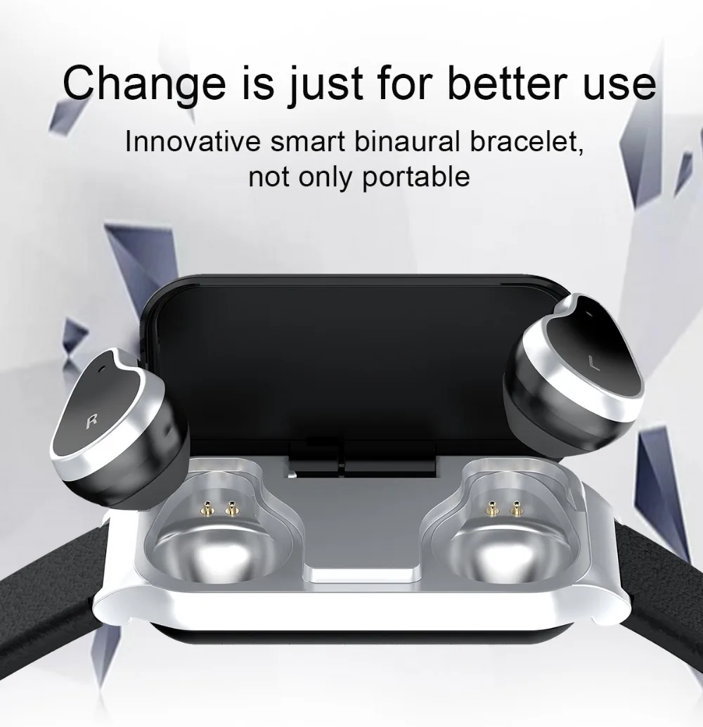 Смарт-часы с Bluetooth наушниками для мужчин 2 в 1 BT 5,0 женские Смарт-часы Android IOS BT вызов Siri поддержка фитнес-браслет