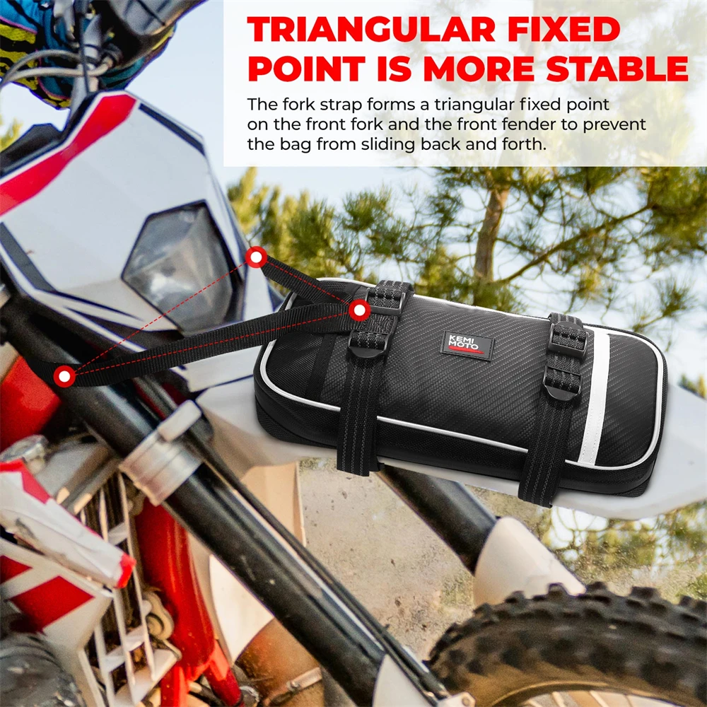 Motorcycle Dirt Bike Bag Motorcycle Front Fender Bag Universal For