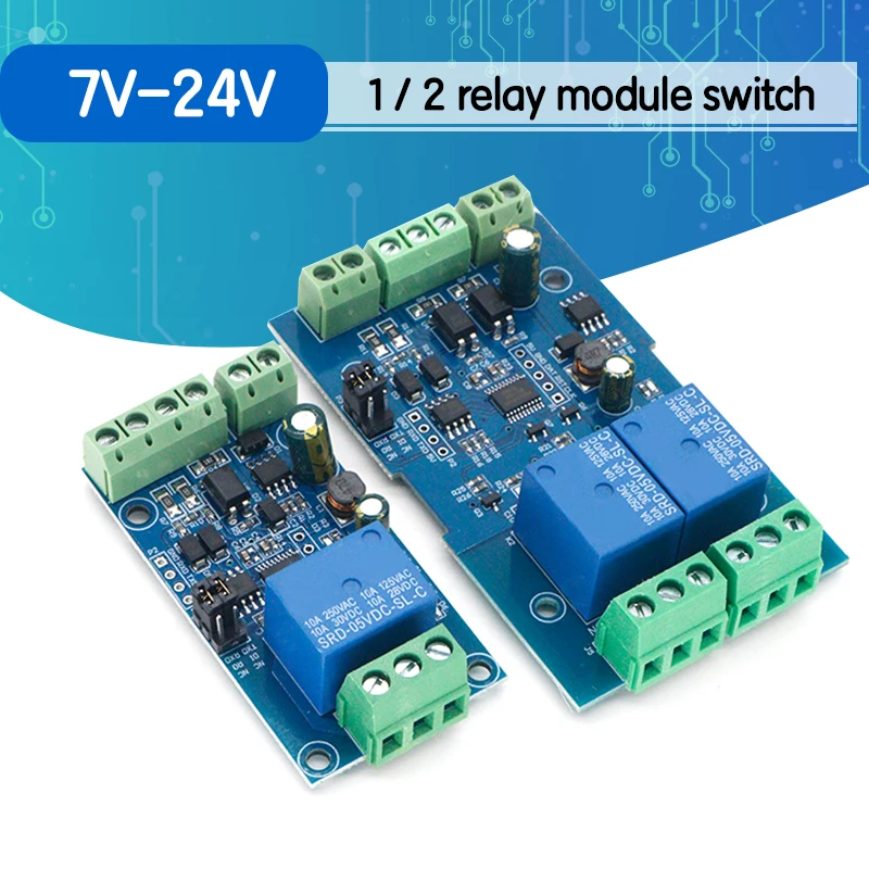 Релейный модуль Modbus-Rtu 1/2 каналов 7-24 В 4-Канальный выход 12 вход переключателя 485
