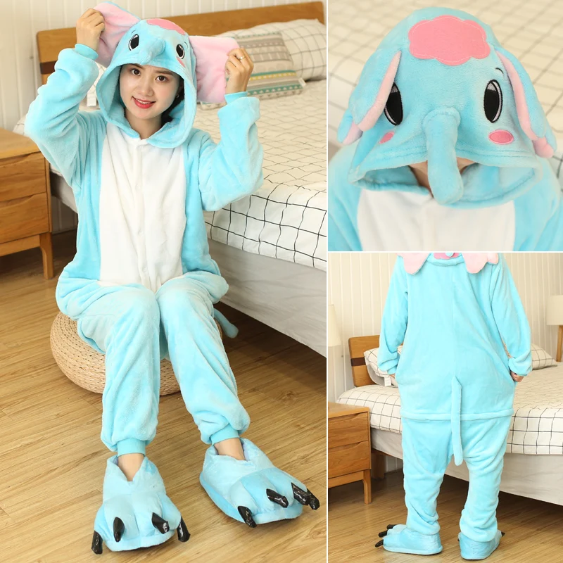 Tigger Единорог Onesie взрослых подростков женщин Пижама забавная фланелевая теплая мягкая одежда для сна комбинезон цельный