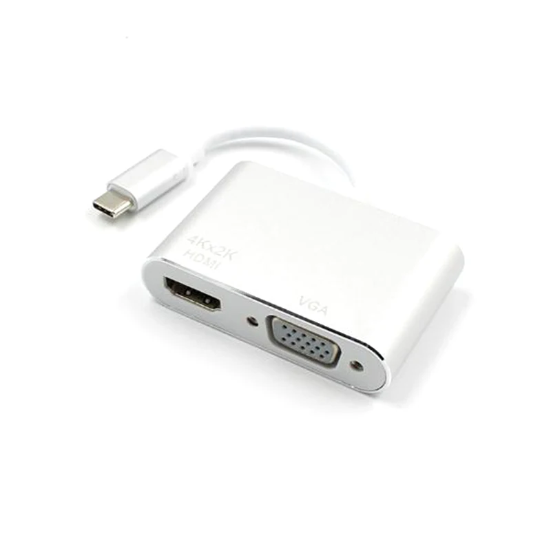 USB 3,1 type C к VGA многопортовый адаптер USB C к HDMI 4K конвертер UHD порт концентратор