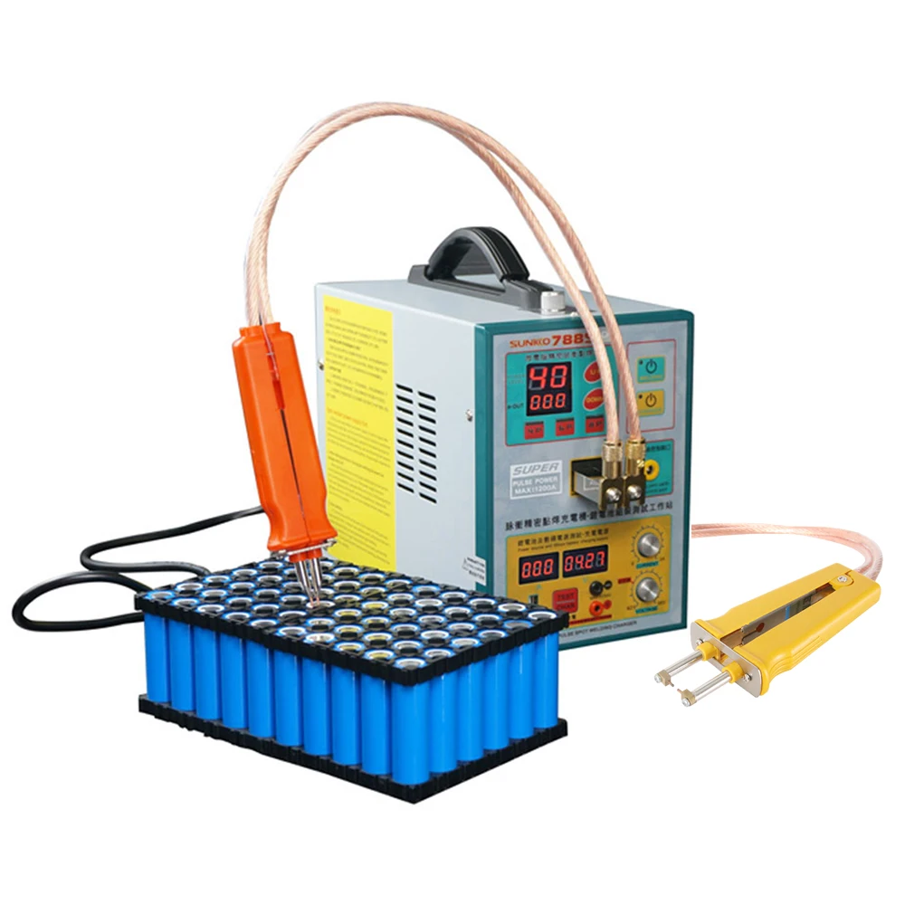 Mobile spot welding pen spot welding machine SUNNKKO 788S-PRO with 70B 71B 18650 power Bank Charging test sunkko769d battery spot welding machine 18650 lithium battery assembly solder battery charging test all in one machine