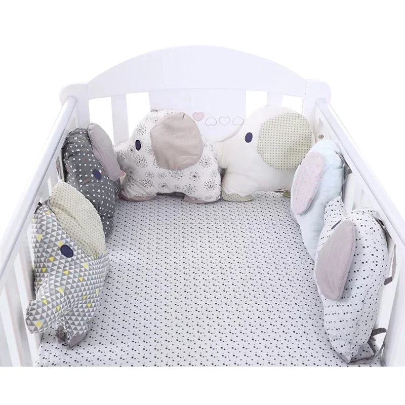 Детские бамперы Детские покрывало для кровати детские кроватки Постельное белье-бампер Хлопок Младенческая постельное белье-бампер