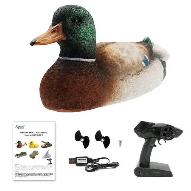2 in 1 Flytec V201 2.4 GHz remote control RC Racing Duck Boats Radio Remote Controlled Bait Ship RTR Toys for Fishing