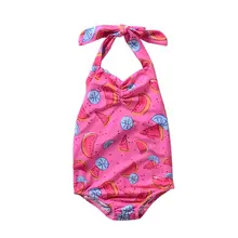 Купальный костюм для маленьких девочек; милый детский купальник для маленьких девочек; Слитные купальники с рисунком из мультфильма; купальный костюм для детей; Лидер продаж; Новинка