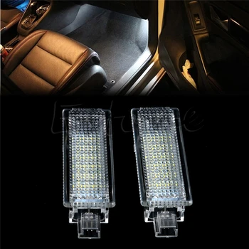 

2xLED Footwell Under Door Courtesy Light No Error for bmw E82 E90 E92 E60 E65 X5 E7CA