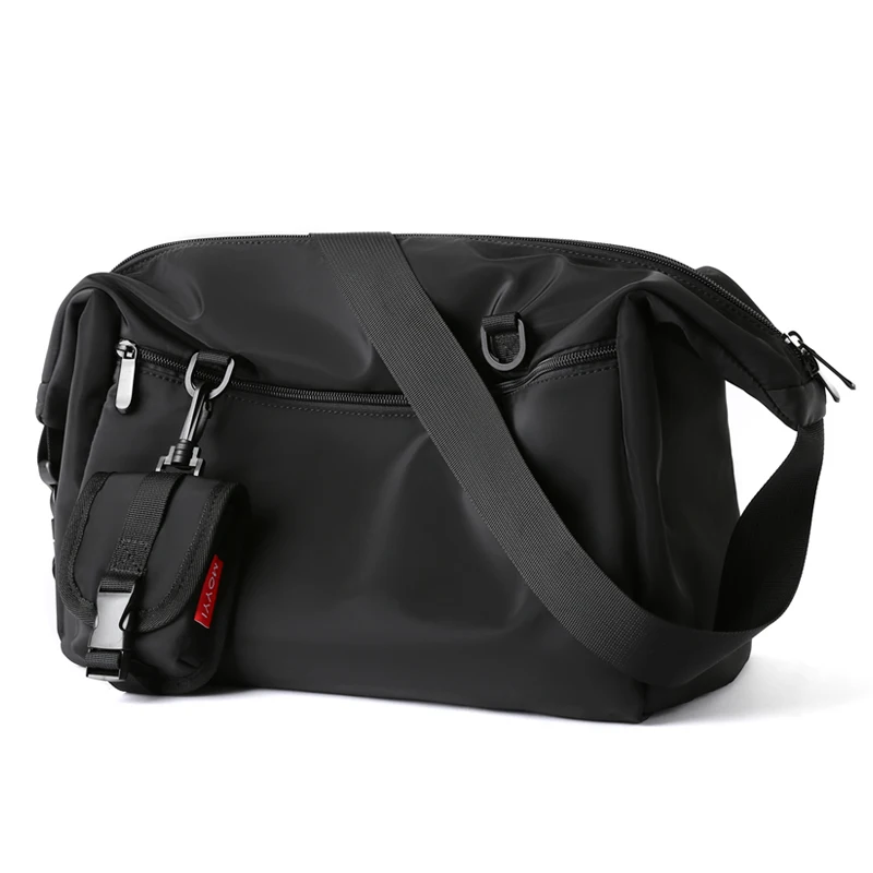 Simple Men Messenger Bags Waterproof Casual Sports Crossbody Bag 14 inch Laptop Shoulder Bag Large Capacity Unisex Travel Bag