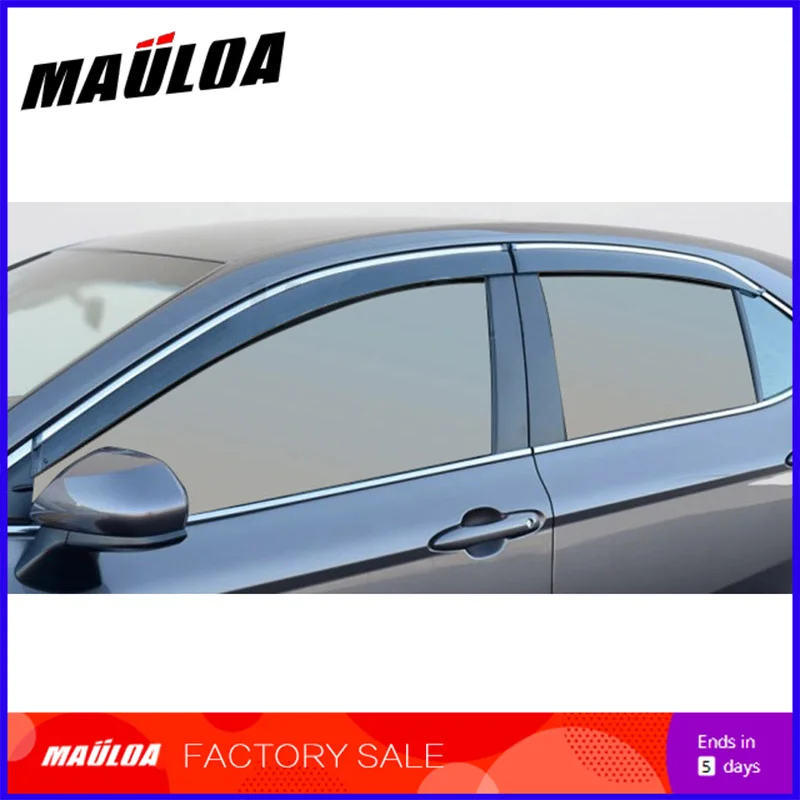 High quality 4 Piece Injection molding trim vent shade rain sun wind deflector window visor for Camry 2006-2011 2012