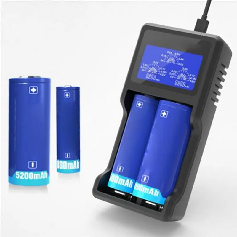 1PC XTAR VC2 USB with LCD Display Plastic Safe Effective Durable Lithium Battery Charger for 3.6/3.7V Li-Ion 1PC XTAR VC2 USB with LCD Display Plastic Safe Effective Durable Lithium Battery Charger for 3.6/3.7V Li-Ion