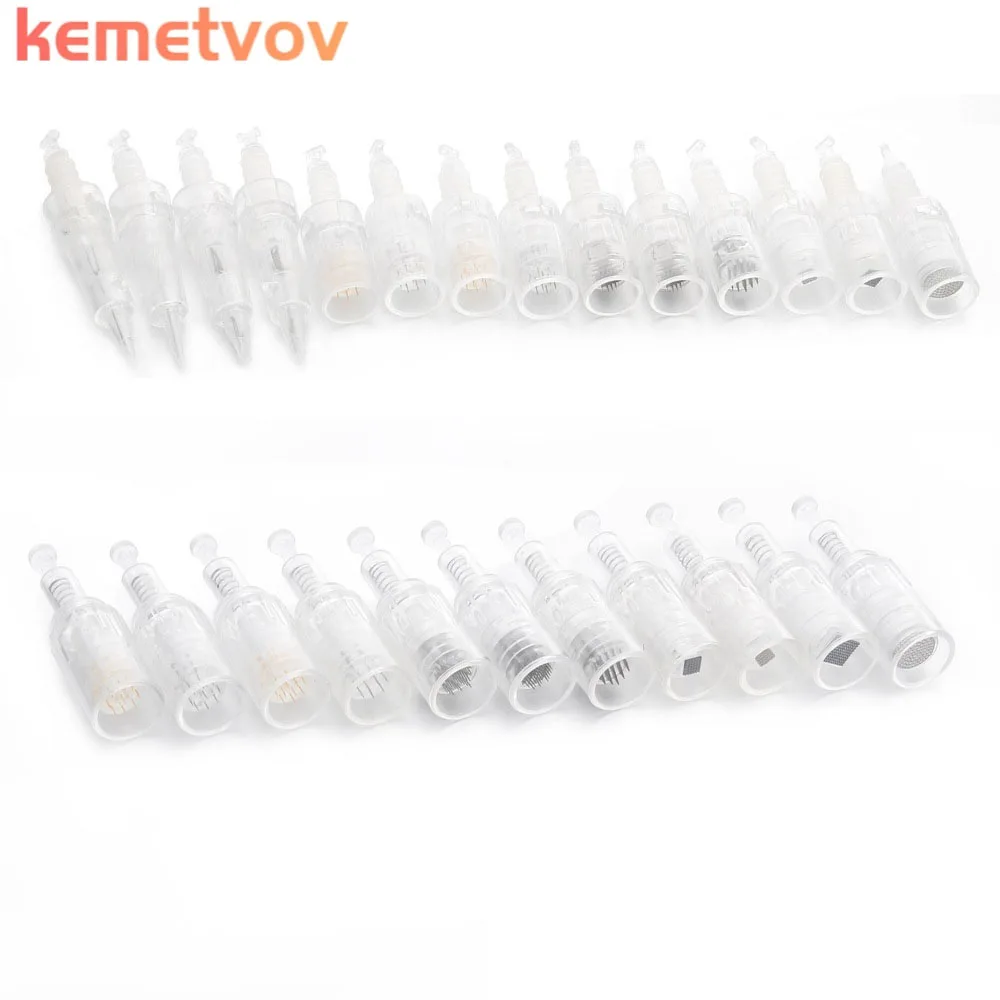 50PCS Derma Tool Bayonet Needles Cartridge For Dr pen M/M5/M7 Nano/9 pin/12 pin/36 pin/42 pin Micro Needle Replacement Head | Красота и
