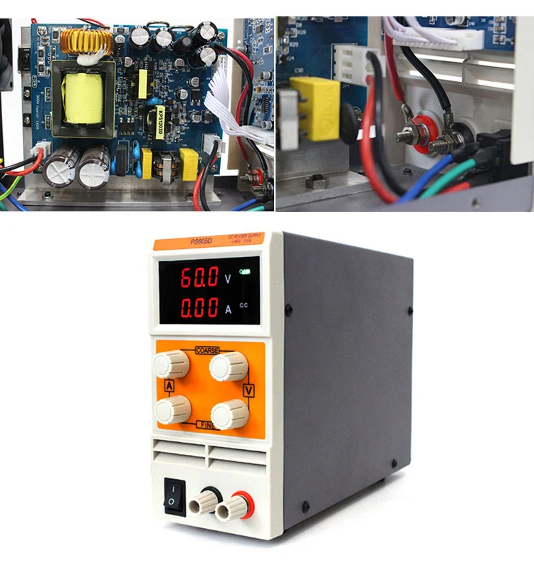 KUAIQU PS605D мини источник питания постоянного тока 110 V/220 V Переключая лабораторный динамометический переменный Регулируемый источник питания постоянного тока 60V 5A удобно