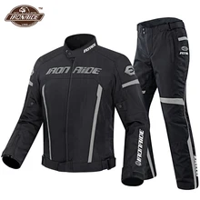 Waterdichte Motorjas Mannen Chaqueta Moto Wearable Riding Racing Moto Bescherming Motocross Suit Met Linner Voor 4 Seizoen