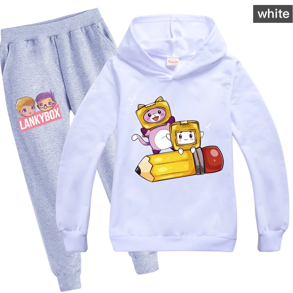 exercise clothing sets	 Baby Clothing Sets Children Birthday suit Boys Tracksuits Kids Lankybox Sport Suits Hoodies Top +Pants 2pcs Set Clothing Sets near me Clothing Sets